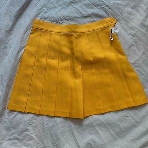 American Apparel Yellow Tennis Skirt
